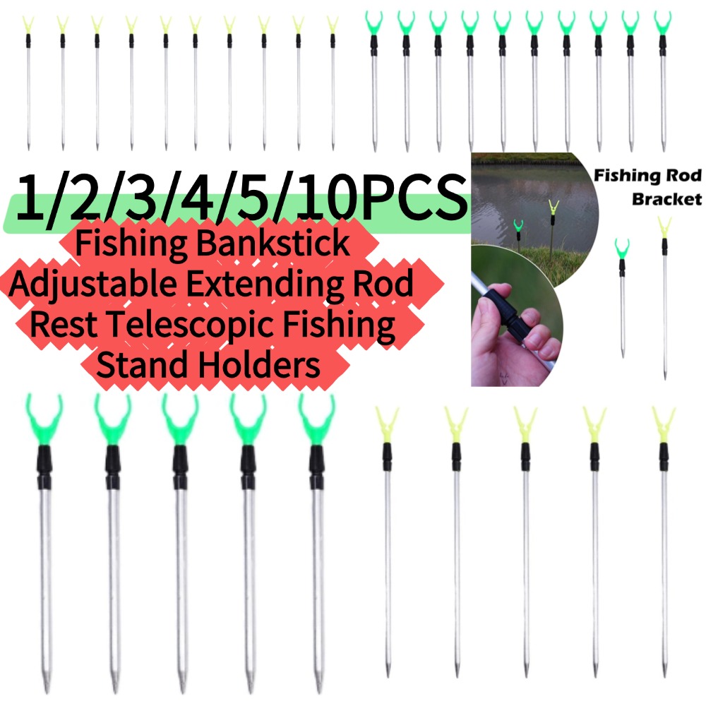 Fishing Rod Casting - 1/5/10 pz*50/80 cm Supporto Telescopico Regolabile