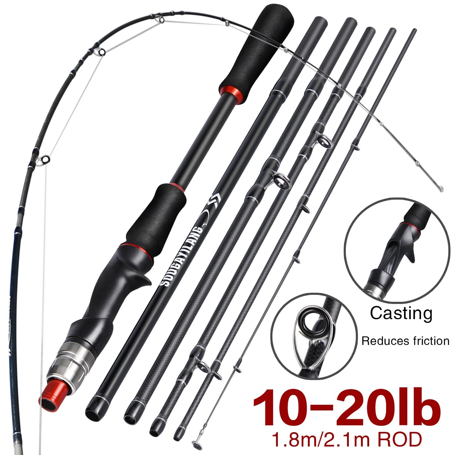 Sougayilang Lure canna da Pesc - Fishing Rod Surf recensione e prezzo